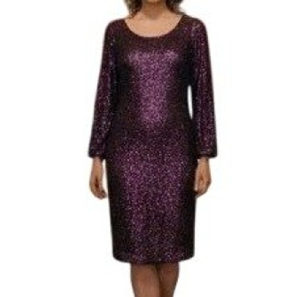 JESSICA HOWARD NWT Formal Dress Coctail Prom Party Midi Womens 16 XL Purple‎